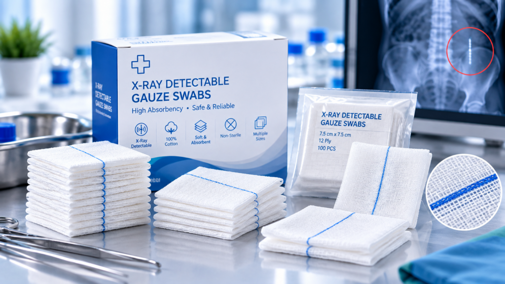 X-Ray Detectable Gauze Swabs